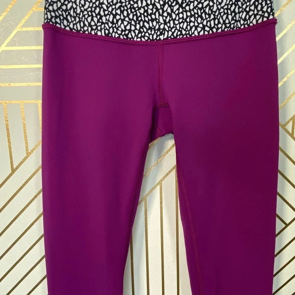 Lululemon‎ Wunder Under Pant III Reversible Plum